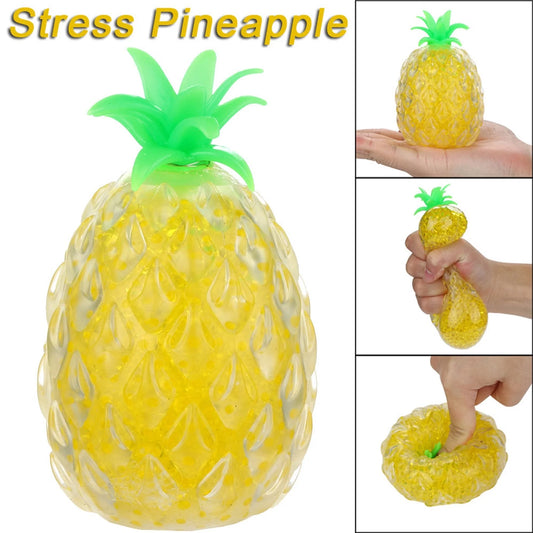 Pineapple Stress Ball, Squishy Toy Stress Ball for Adults with Anxiety Autism, Pineapple Fruit Squeeze Balls Sensory Toy for Pressure Release Party Gift